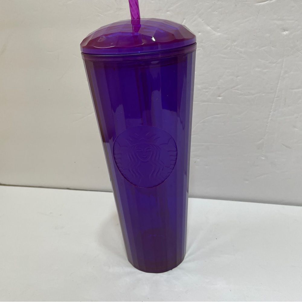 STARBUCKS 2021 MAGENTA PURPLE KALEIDOSCOPE DOME COLD CUP VENTI‎ TUMBLER